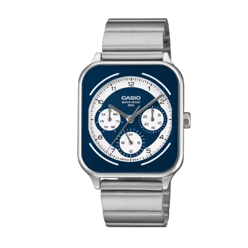 Japan Casio Multifunction Blue Dial Men's Watch- MTP-M307D-2BV